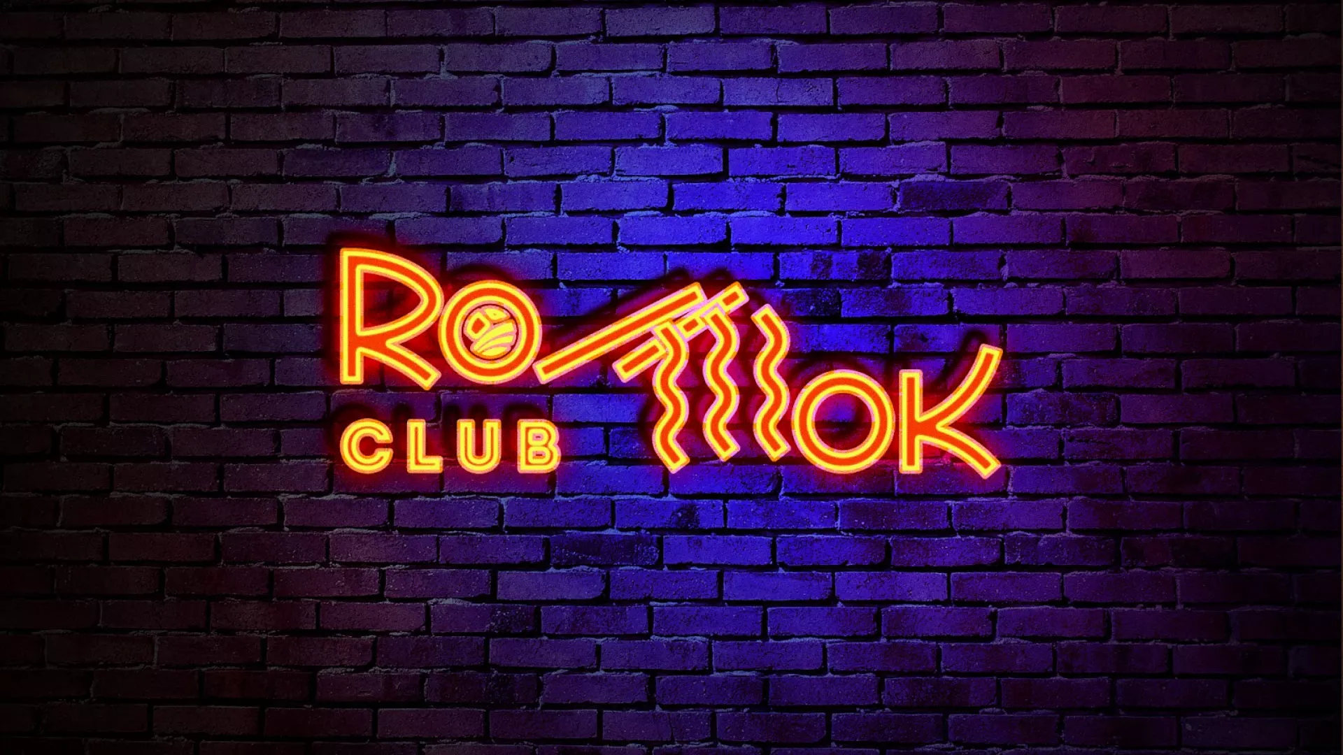 Разработка интерьерной вывески суши-бара «Roll Wok Club» в Комсомольске